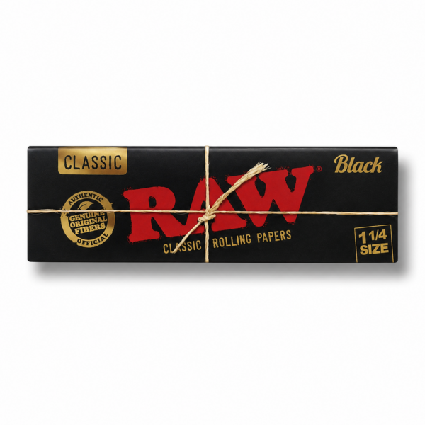 PAPEL 1 1/4 RAW BLACK 💨