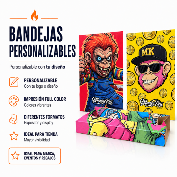 BANDEJAS DE CARTÓN PERSONALIZABLES | CON TU LOGO O DISEÑO 🔥🚀