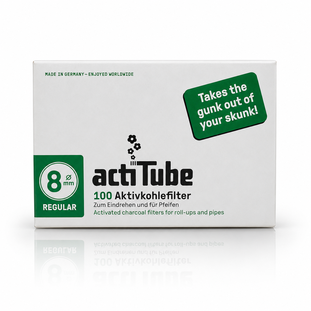 FILTROS ACTITUBE 8MM REGULAR 100 UNIDADES 🗞️✅