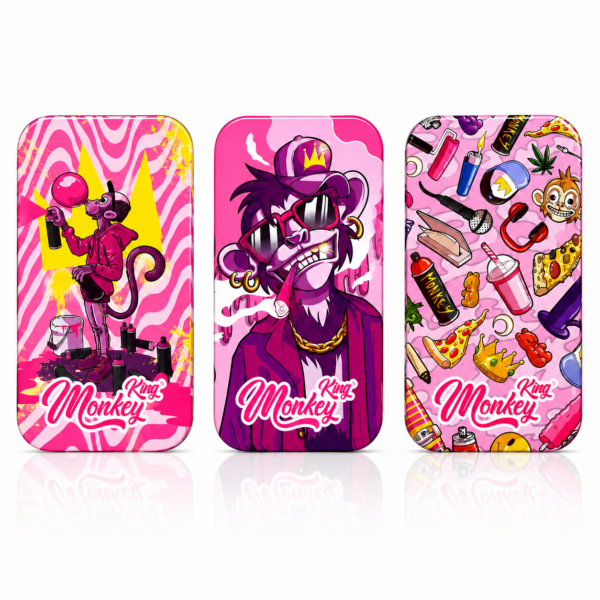 CAJA MONKEY TIN BOX PINK 🎀👑