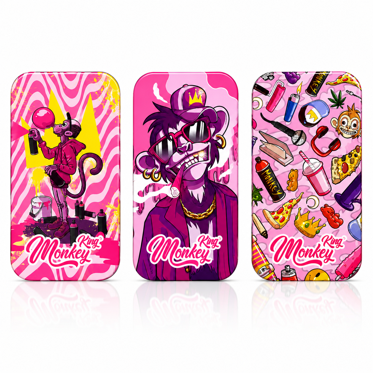 CAJA MONKEY TIN BOX PINK 🎀👑