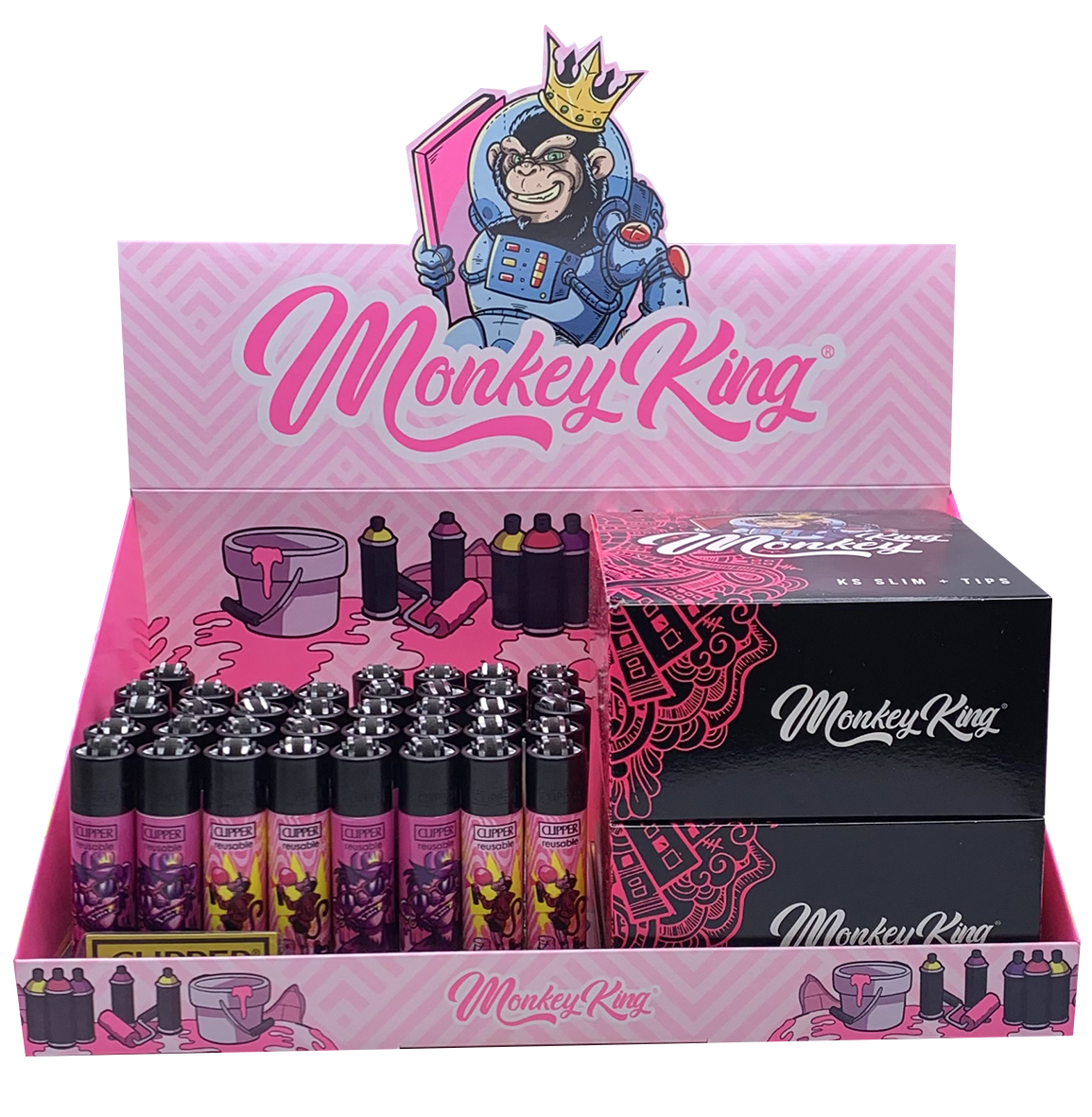 PACK CLIPPER MONKEY PINK