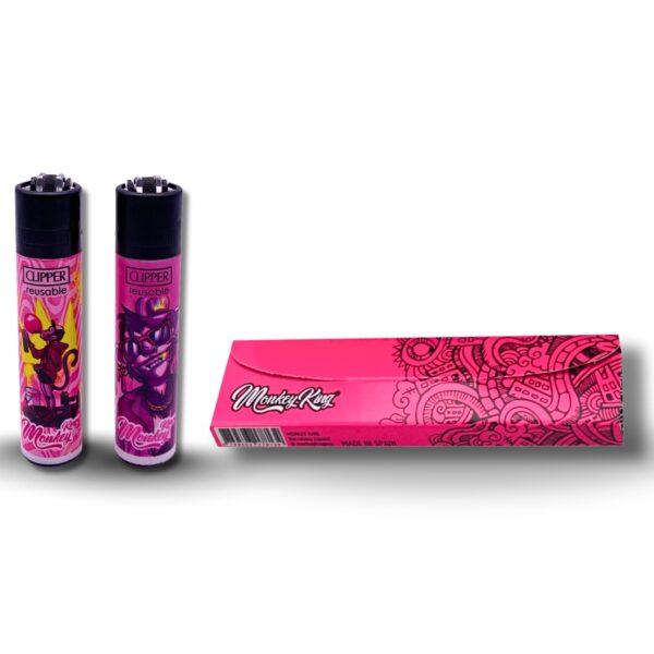 PACK CLIPPER MONKEY PINK