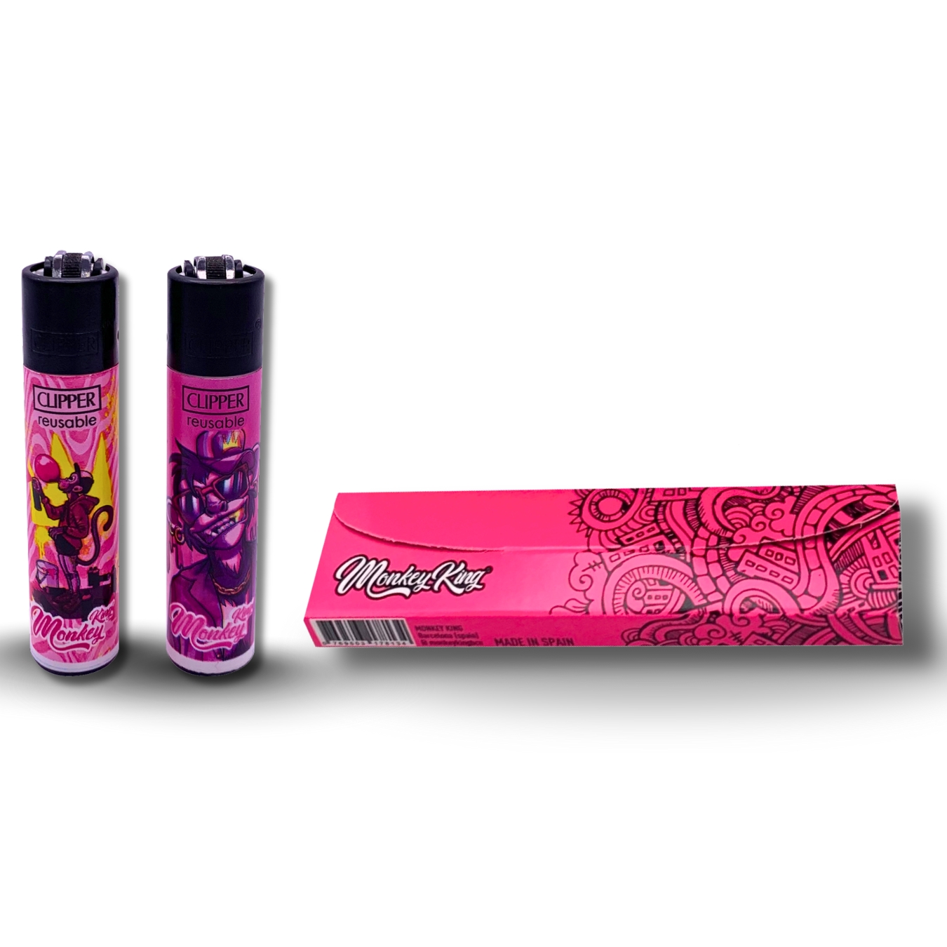 PACK CLIPPER MONKEY PINK