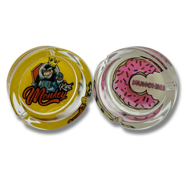 MONKEY KING GLASS HASHTRAY