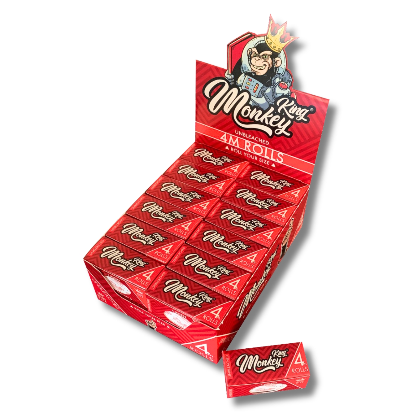 ROLLO PAPEL MONKEY KING RED 4M