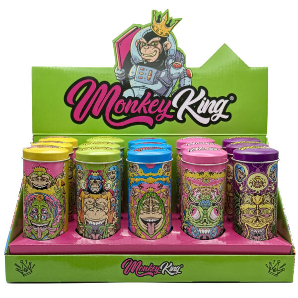 MONKEY PACK ROUND TIN BOX 2