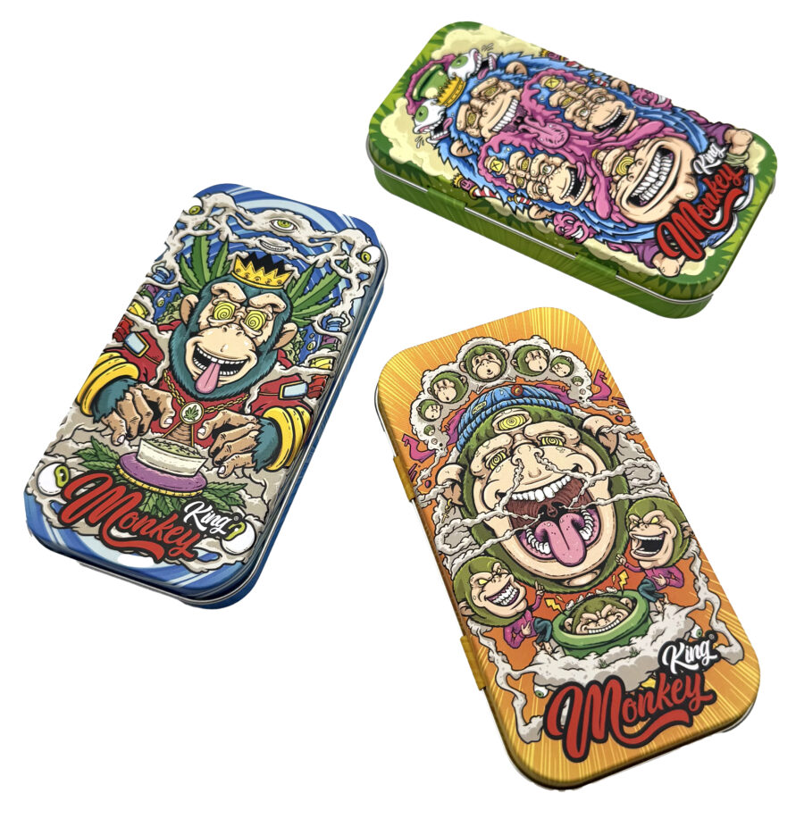 CAJA MONKEY TIN BOX 