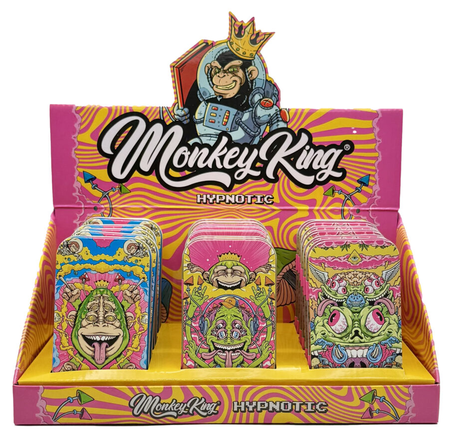 CAJA MONKEY TIN BOX HYPNOTIC