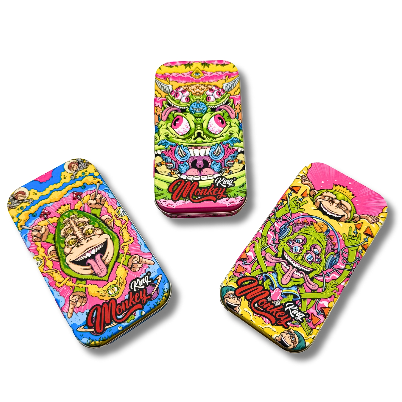 CAJA MONKEY TIN BOX HYPNOTIC