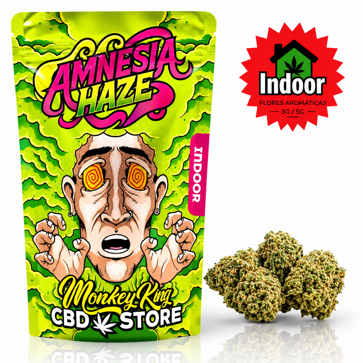FLOR AROMATICA AMNESIA HAZE DE MONKEY KING ⚡️