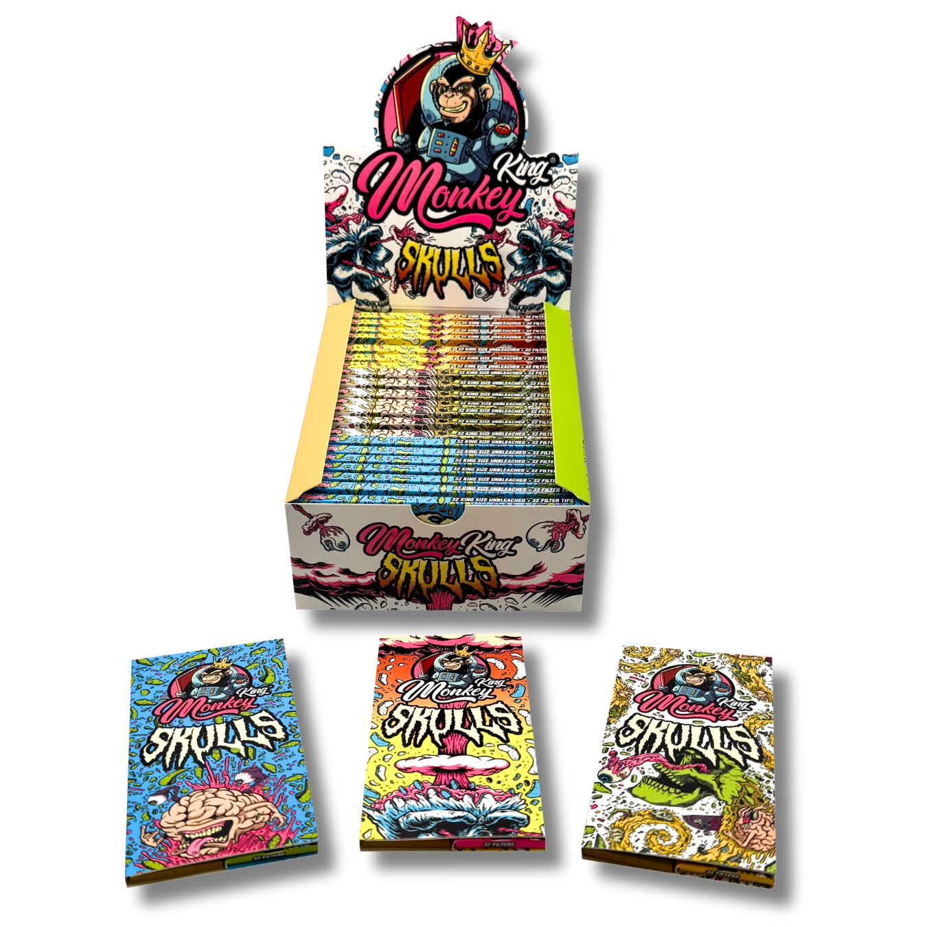 MONKEY PACK MAGNET SKULLS DISPLAY