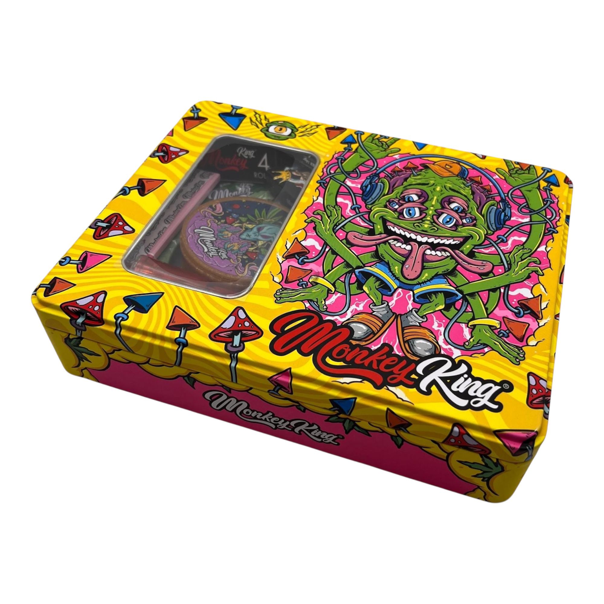 MONKEY TRYKIT AMARILLA Y ROSA ALIEN