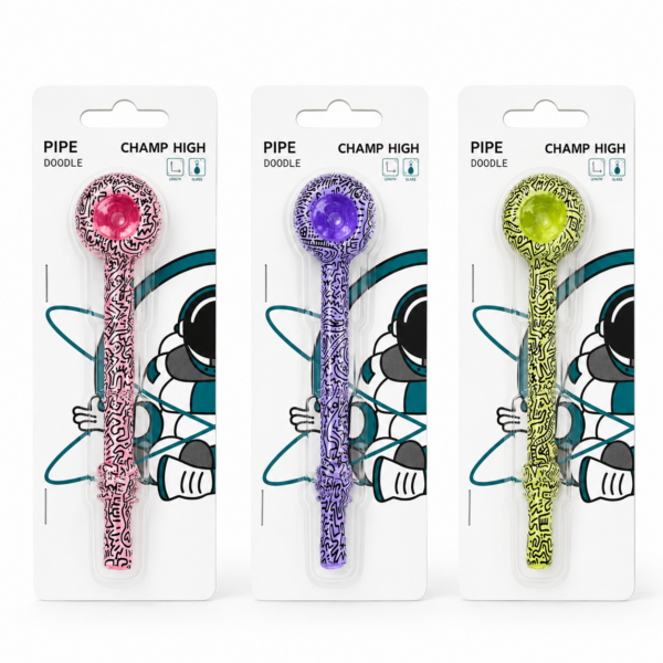 PIPA DE CRISTAL DOODLE💨