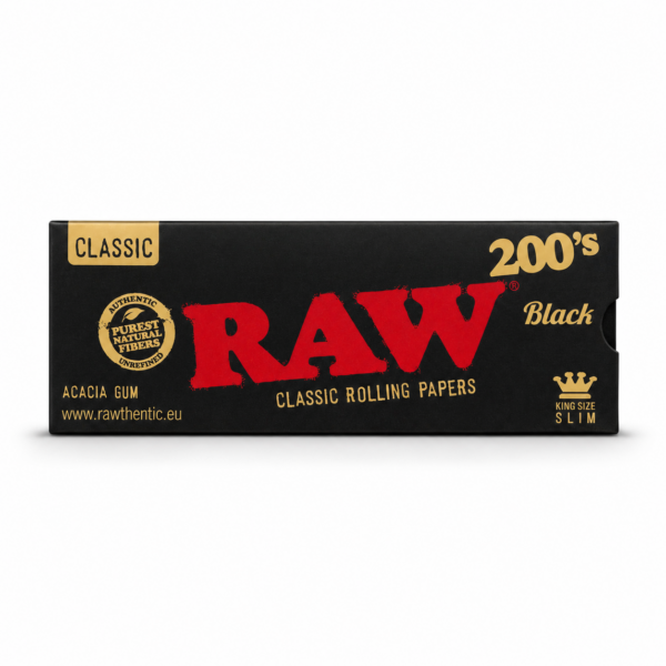 PAPEL KING SIZE BLACK BLOCK 200 HOJAS RAW