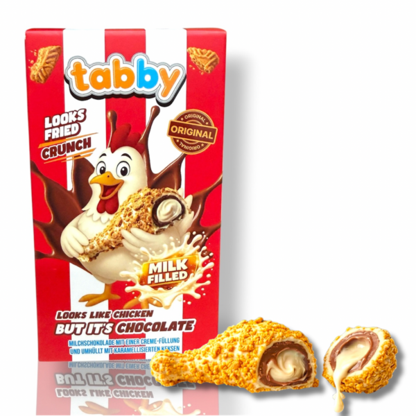 TABBY LOOKS FRIED CRUNCH – MILK FILLED🍗🍫
