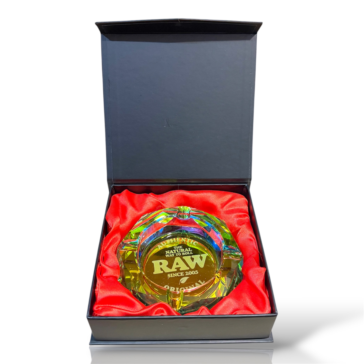 CENICERO RAW RAINBOW ASHTRAY – Cristal Rainbow Premium 💎🌈 - Imagen 2