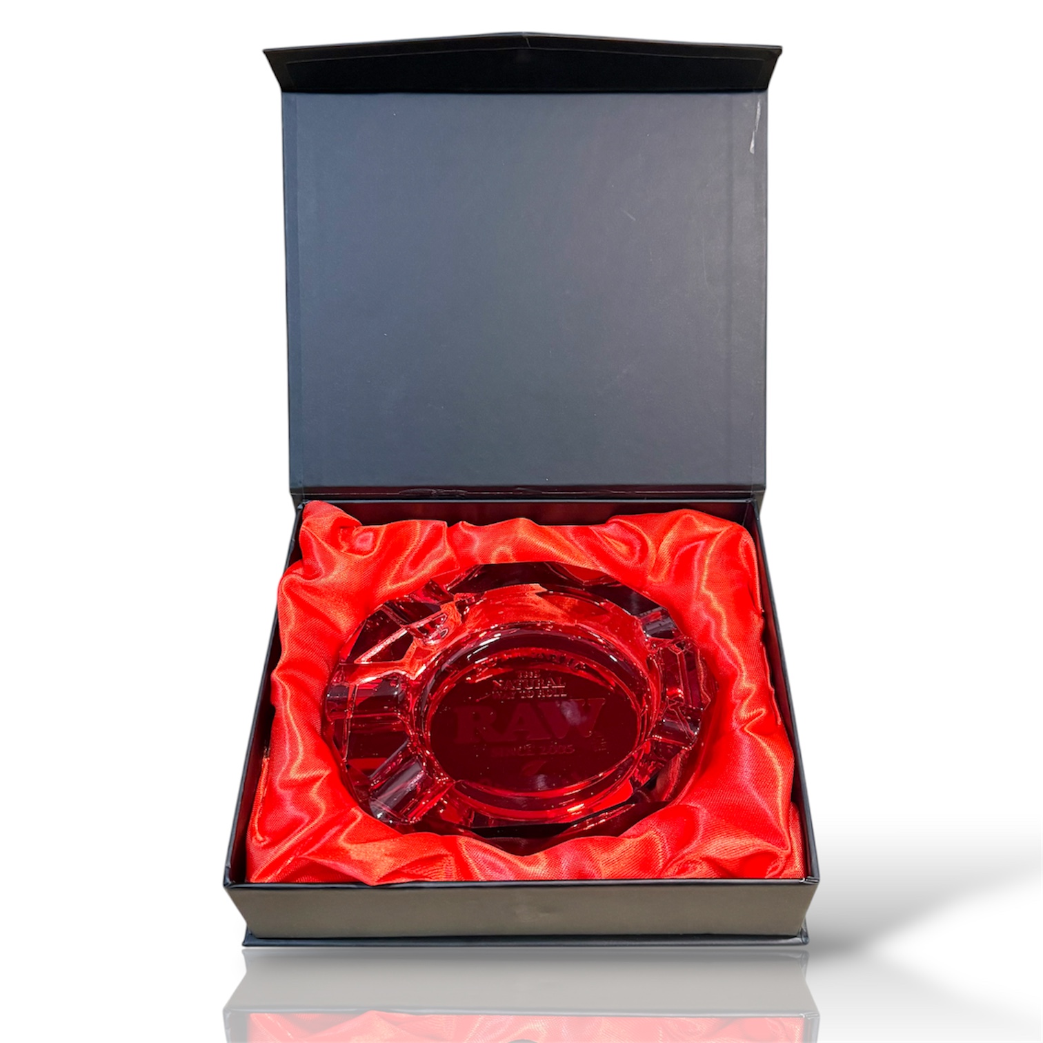 CENICERO RAW RUBY ASHTRAY – Cristal rojo premium 💎🟥 - Imagen 2