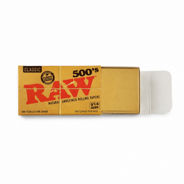 PAPEL 1 1/4 RAW BLOCK 500