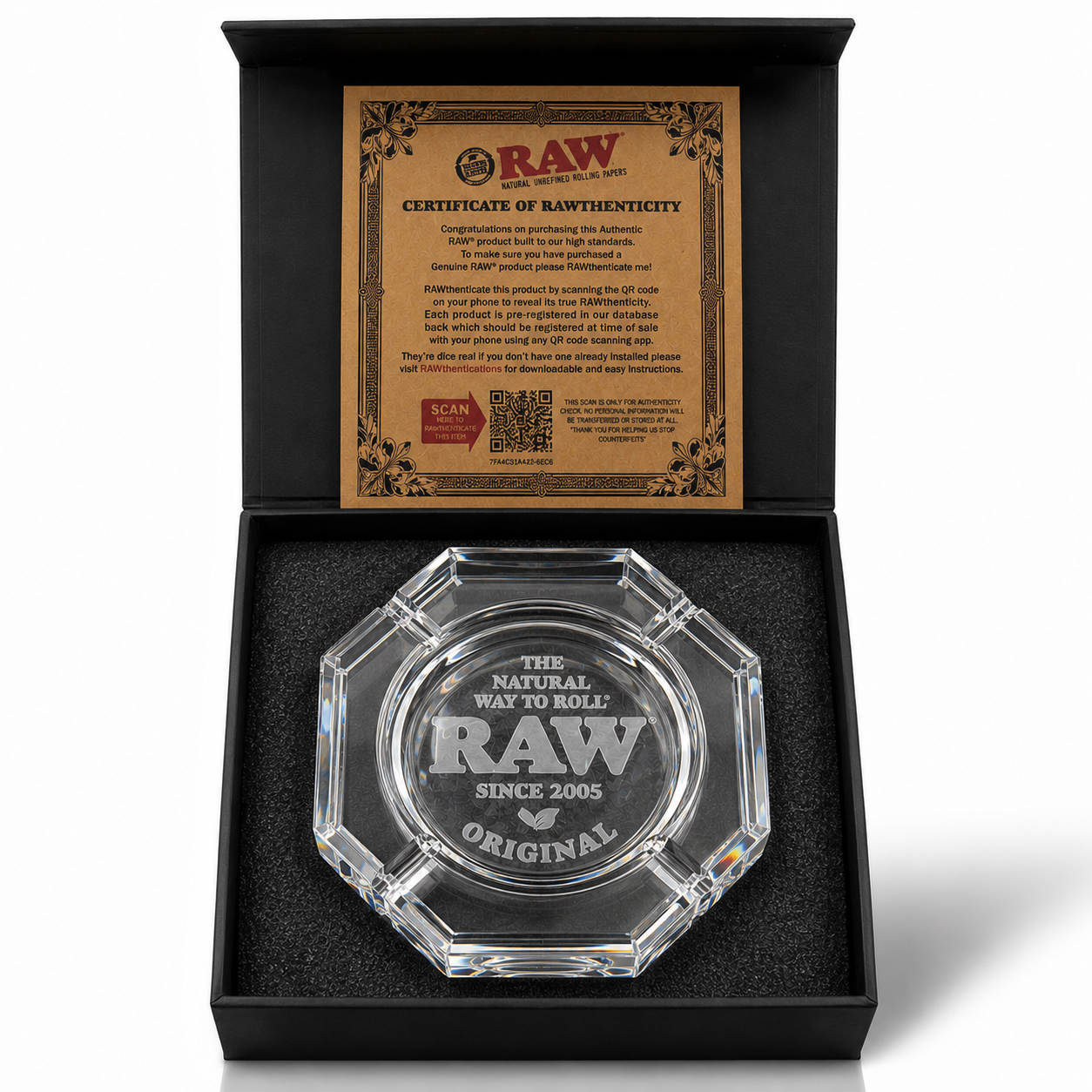 CENICERO RAW LEAD FREE ASHTRAY – Cristal Glass Premium 💎🏅 - Imagen 4