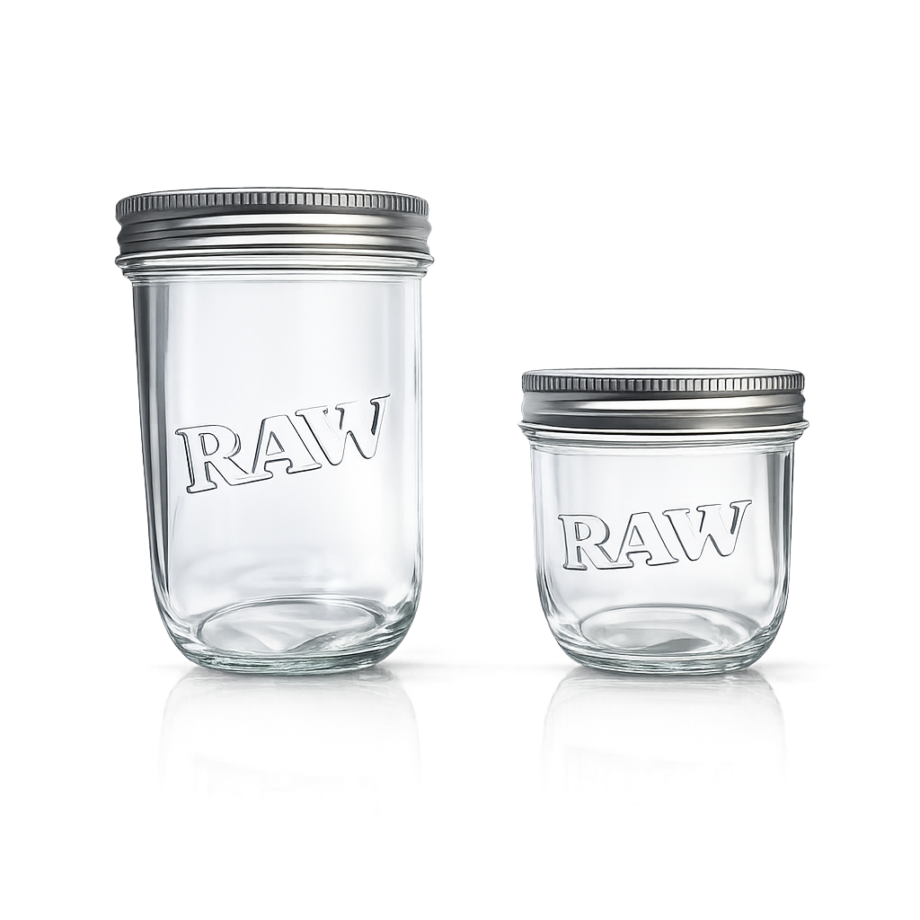 RAW MASON JAR DE CRISTAL HERMETICO 🥫✅