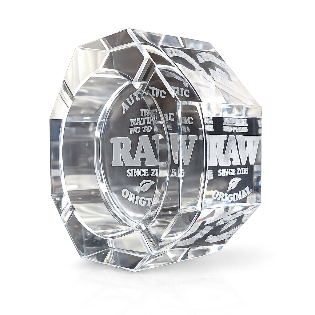 CENICERO RAW LEAD FREE ASHTRAY – Cristal Glass Premium 💎🏅 - Imagen 2