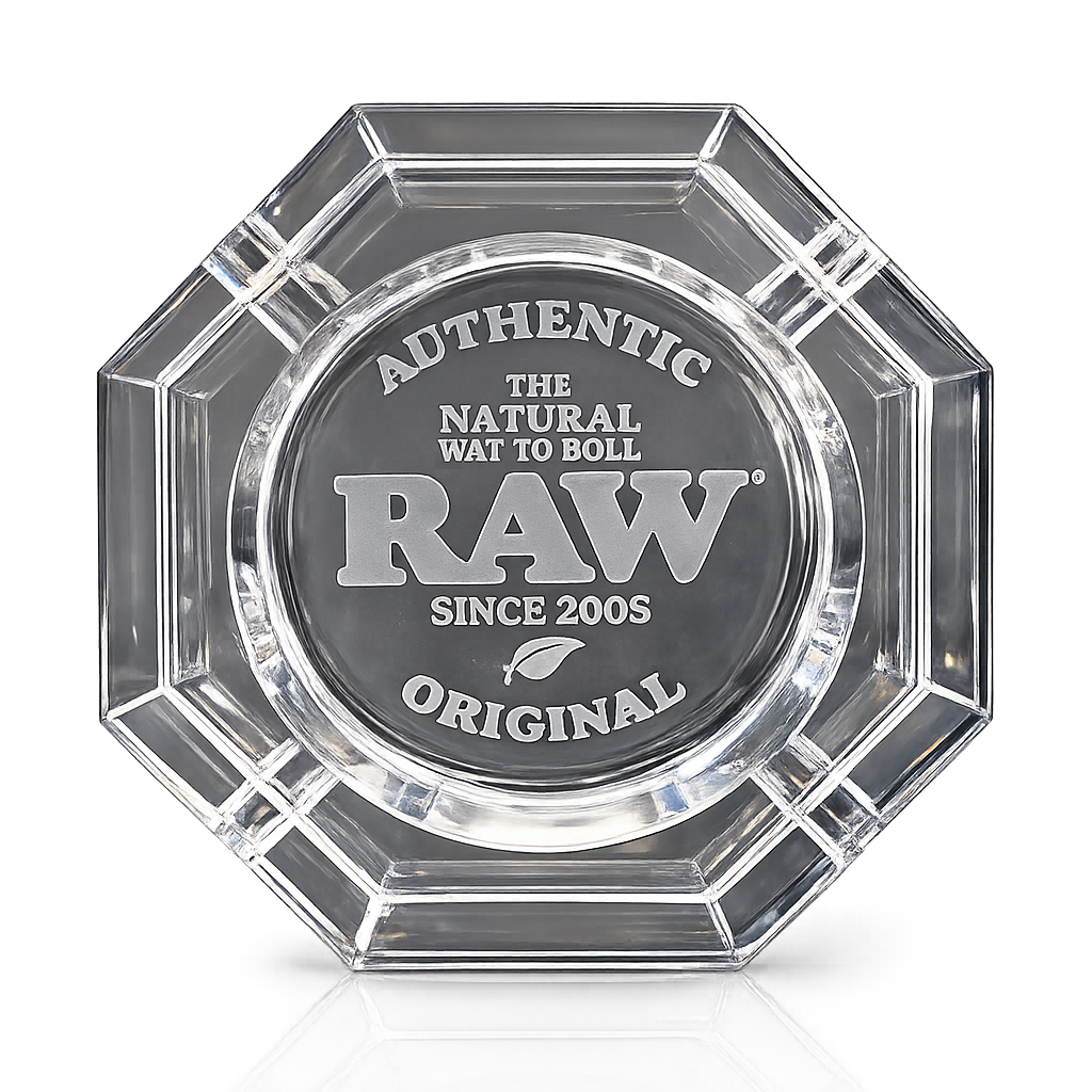 CENICERO RAW LEAD FREE ASHTRAY – Cristal Glass Premium 💎🏅