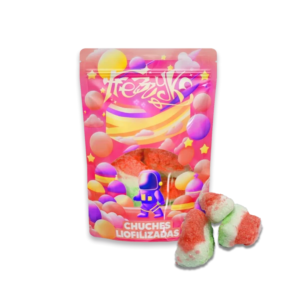 CHUCHES LIOFILIZADAS FREZZYKS | Textura Crujiente y Sabores Originales 🍭🍬 - SANDIA