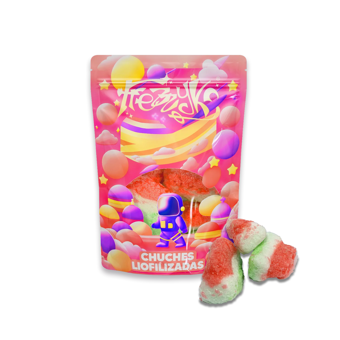 CHUCHES LIOFILIZADAS FREZZYKS | Textura Crujiente y Sabores Originales 🍭🍬 - Imagen 3