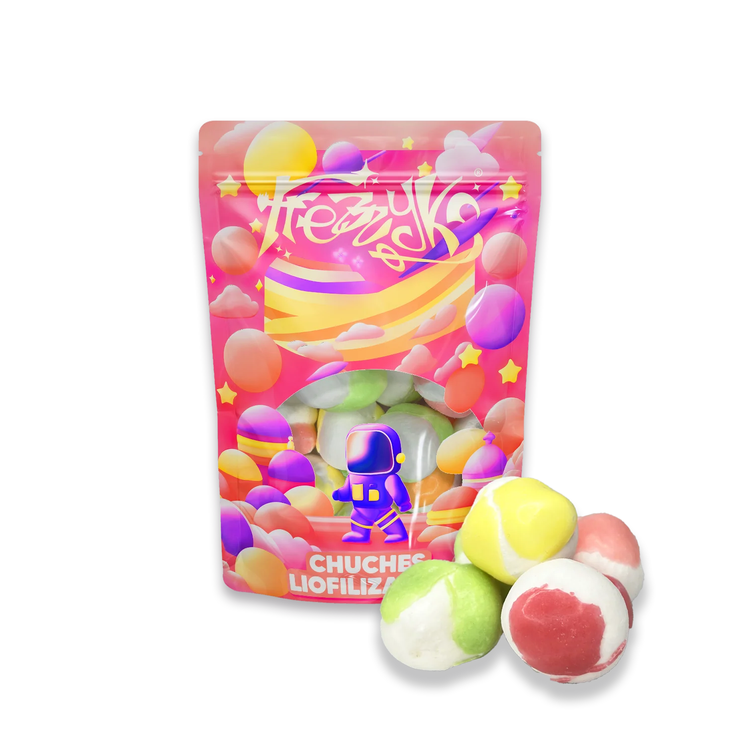 CHUCHES LIOFILIZADAS FREZZYKS | Textura Crujiente y Sabores Originales 🍭🍬 - Imagen 6
