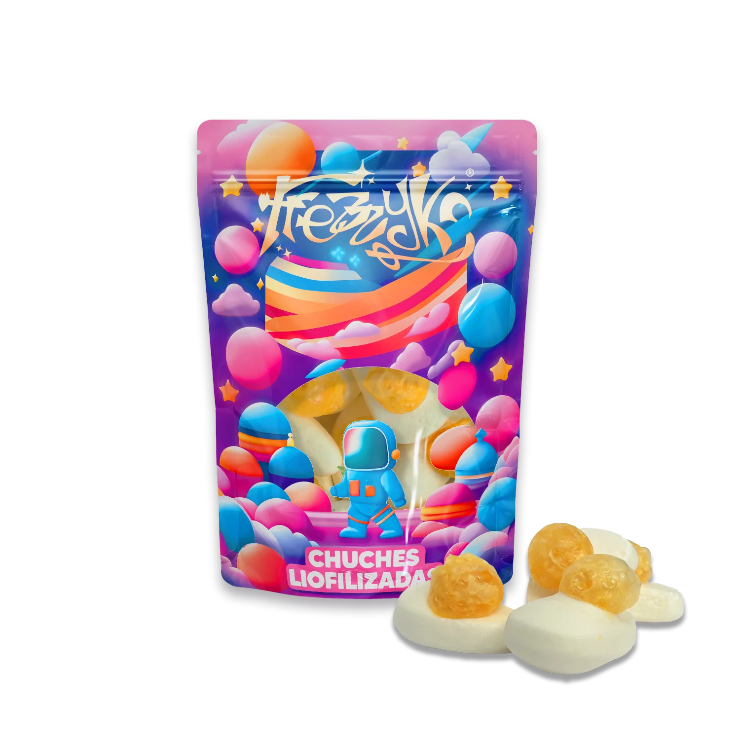CHUCHES LIOFILIZADAS FREZZYKS | Textura Crujiente y Sabores Originales 🍭🍬 - Imagen 9