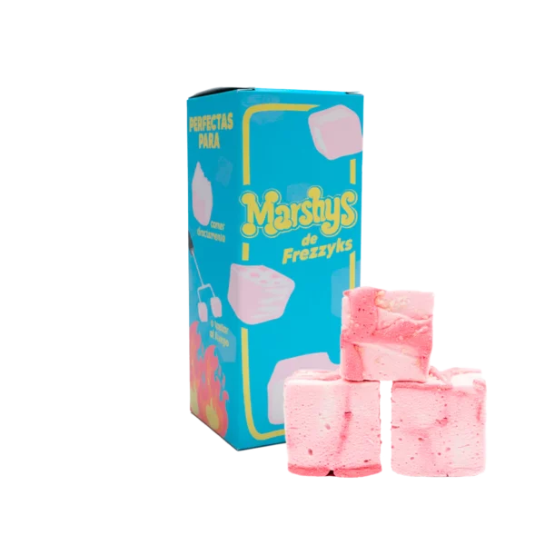 MARSHYS DE FREZZYKS – MARSHMALLOWS GOURMET LIOFILIZADOS 🍭🍬 - CHEESECAKE DE FRESA