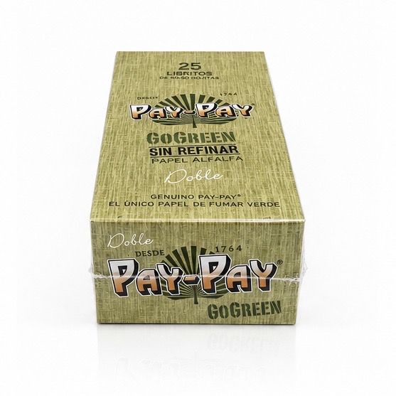 PAY-PAY GOGREEN UNREFINED 70mm | DOBLE 2X50 HOJAS 🟢💨 - Imagen 2