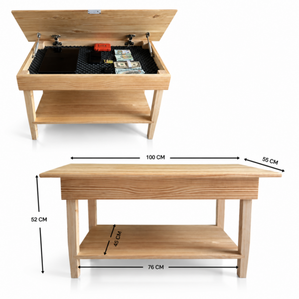 MESA PREMIUM CON COMPARTIMENTO OCULTO | Apertura inteligente NFC 🪞🔐