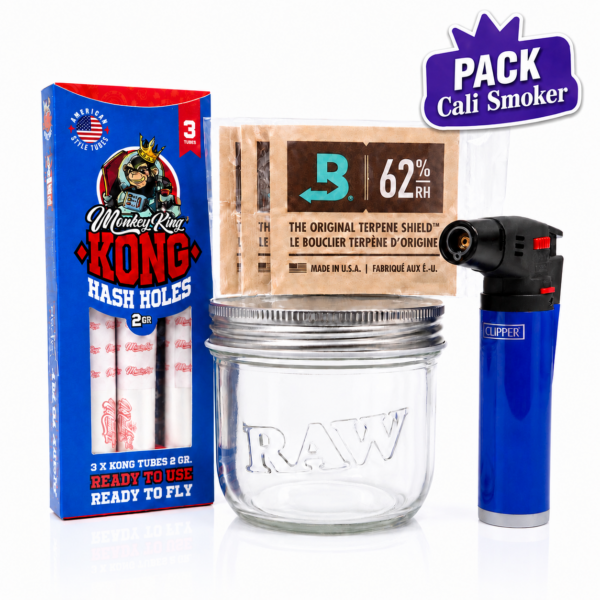 PACK CALI SMOKER | RAW - CLIPPER - BOVEDA - MONKEY KING 💨🏅